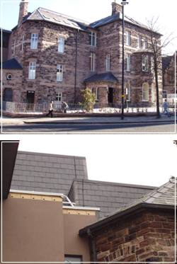 Cresent Arts Center showing swift bricks